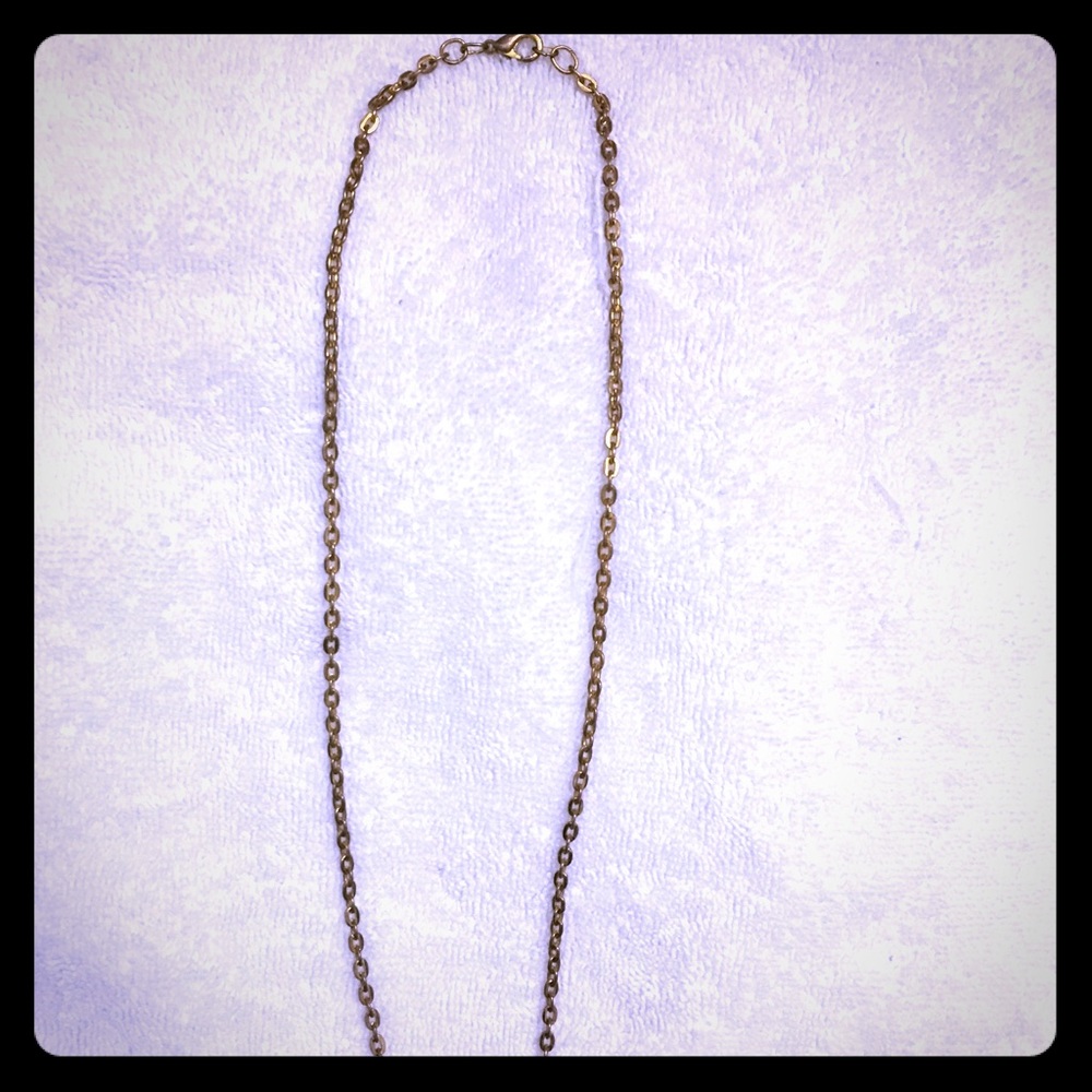10.5”L Dull Copper Gold color Costume Chain